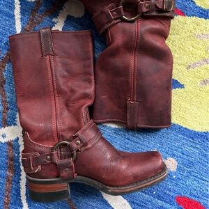 Red Leather Frye Boots!